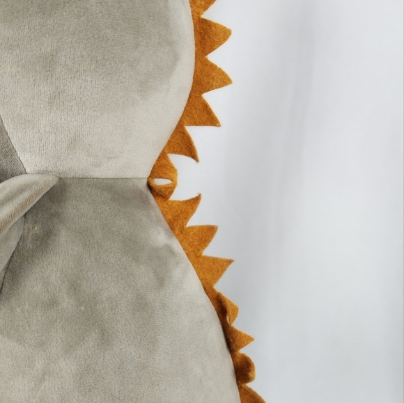 Bunnies By The Bay Plush Dinosaur T-Rex Soft Gray Grey Plush Stuffed Animal 21" - Picture 10 of 13